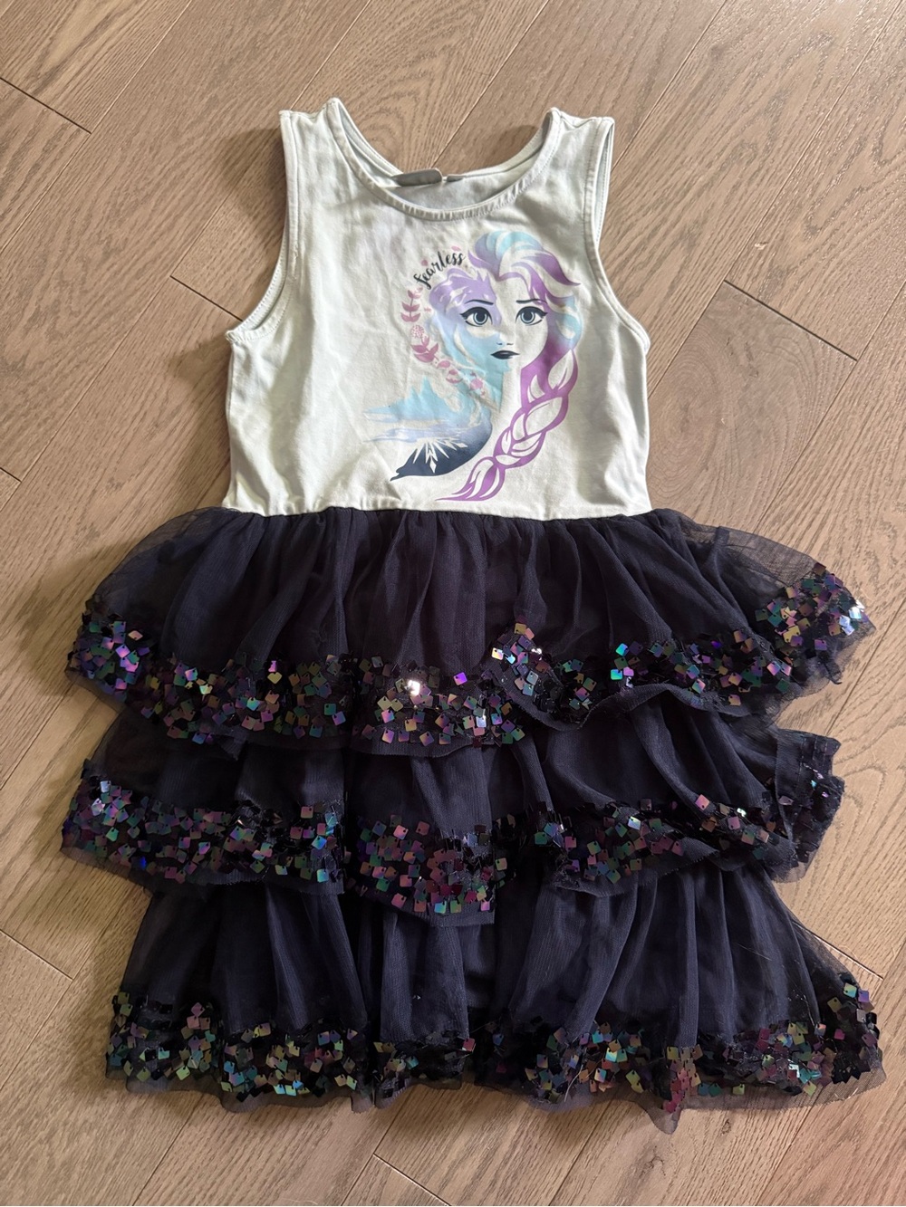 Frozen-Inspired Tulle Layered Dress